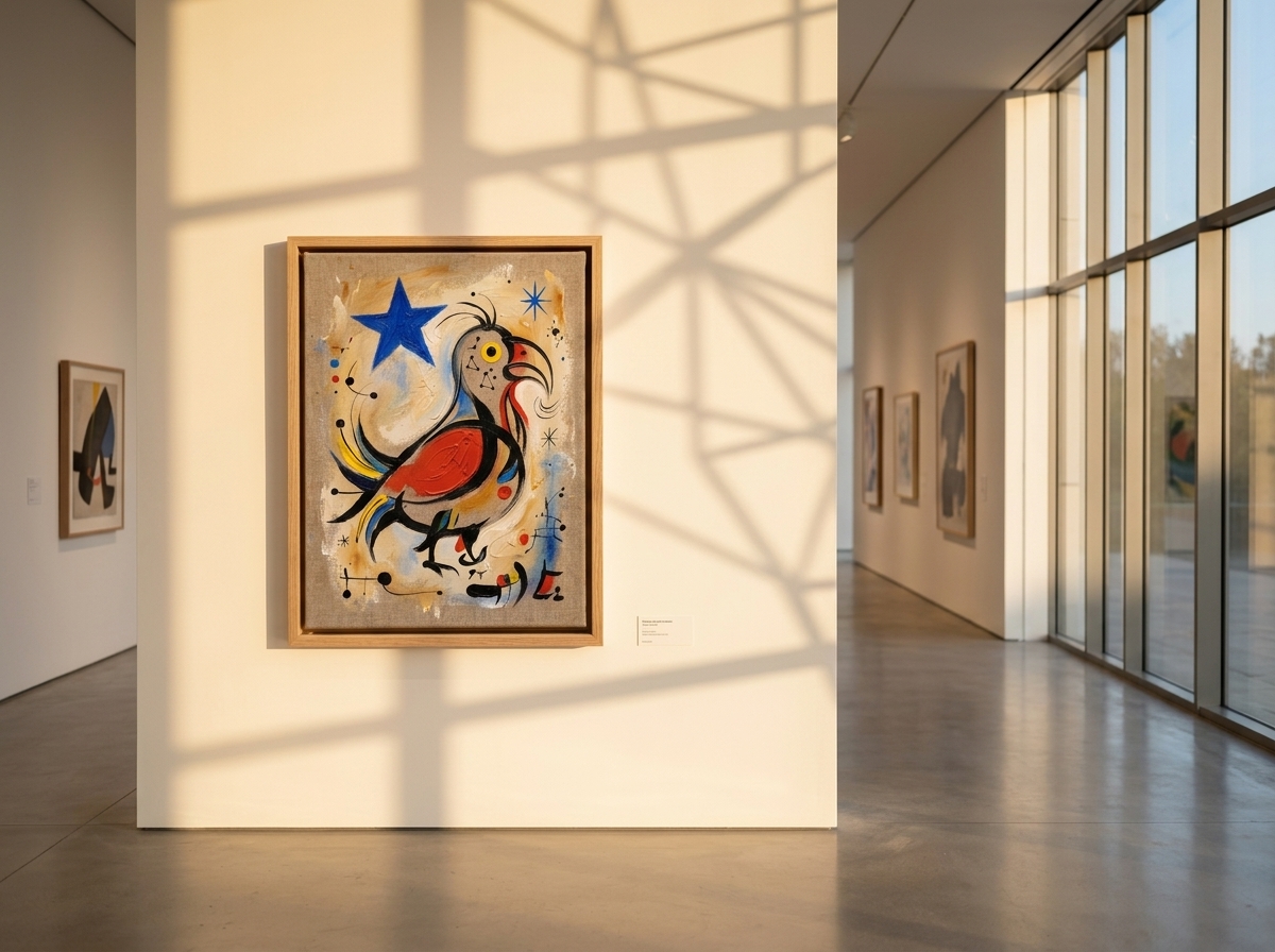 The Bird Who Flew to a Star shown on a wall in a nursery